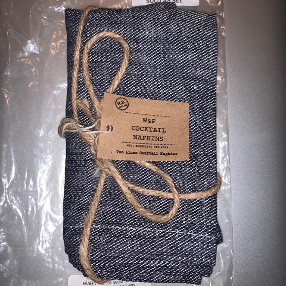 Huckberry Linen Cocktail Napkins - Picture 4 of 4